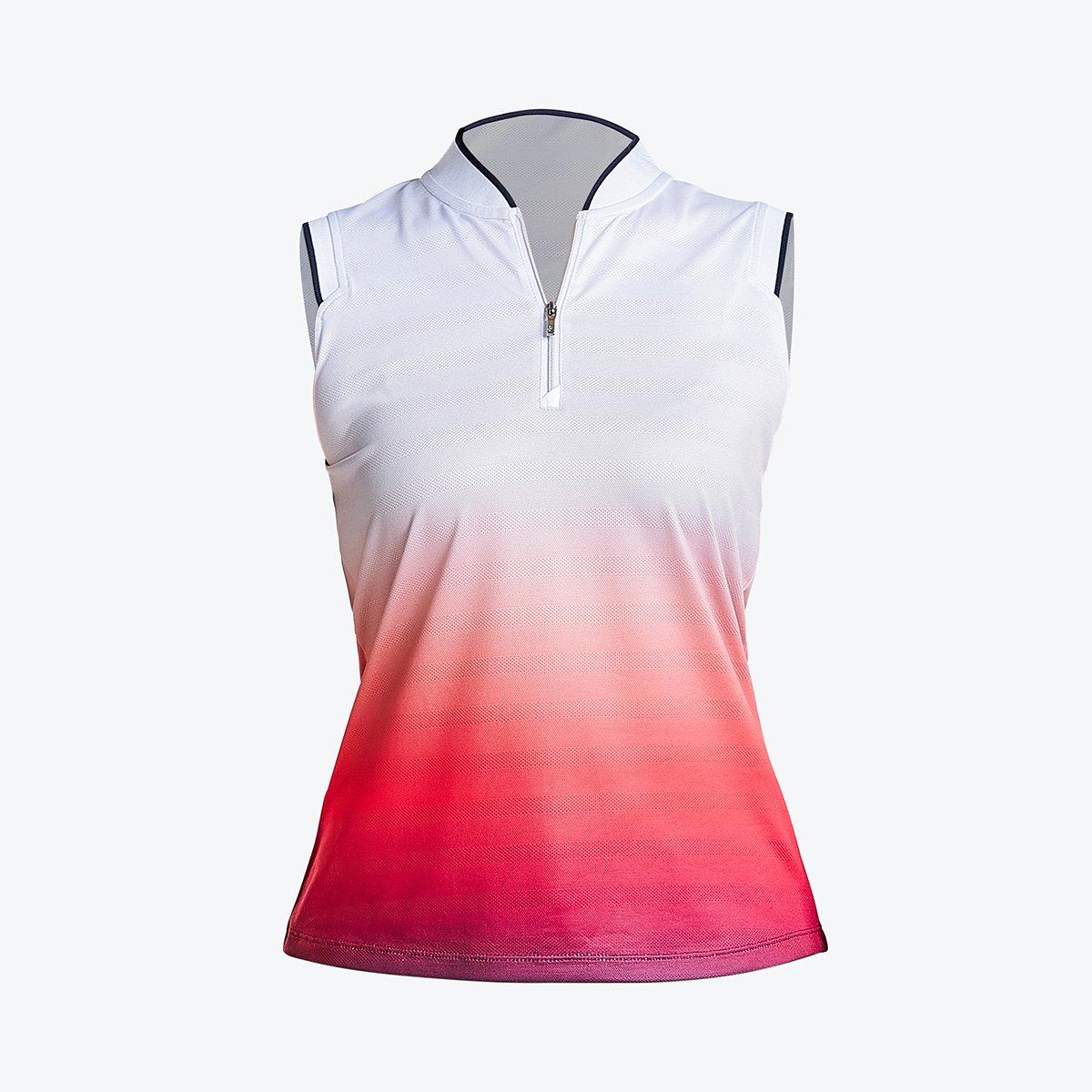 トップス SUMMER WOOL SLEEVELESS SHIRT Women's Summer Mock Sleeveless Top | NIVO | Shirts & Polos